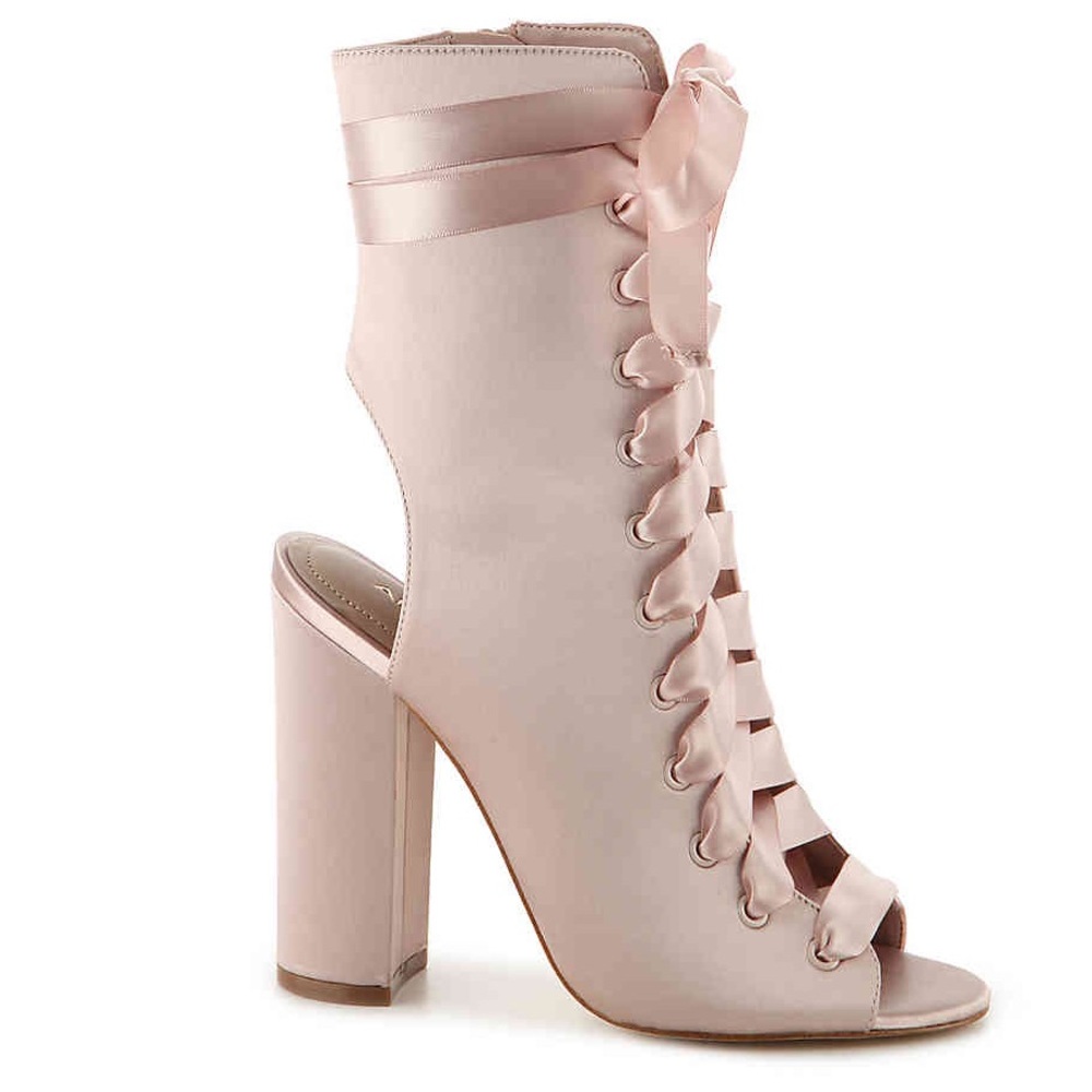 NIB ALDO "Rosamilia” Lace Up Satin Bootie! Sz 7